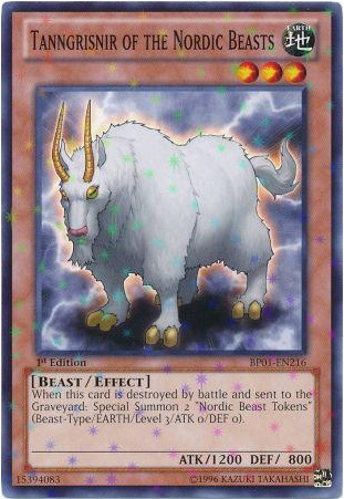 Tanngrisnir of the Nordic Beasts [BP01-EN216] Starfoil Rare | Jomio and Rueliete's Cards and Comics