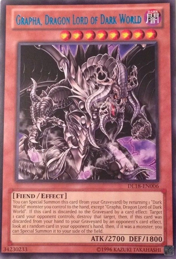 Grapha, Dragon Lord of Dark World (Blue) [DL18-EN006] Rare | Jomio and Rueliete's Cards and Comics