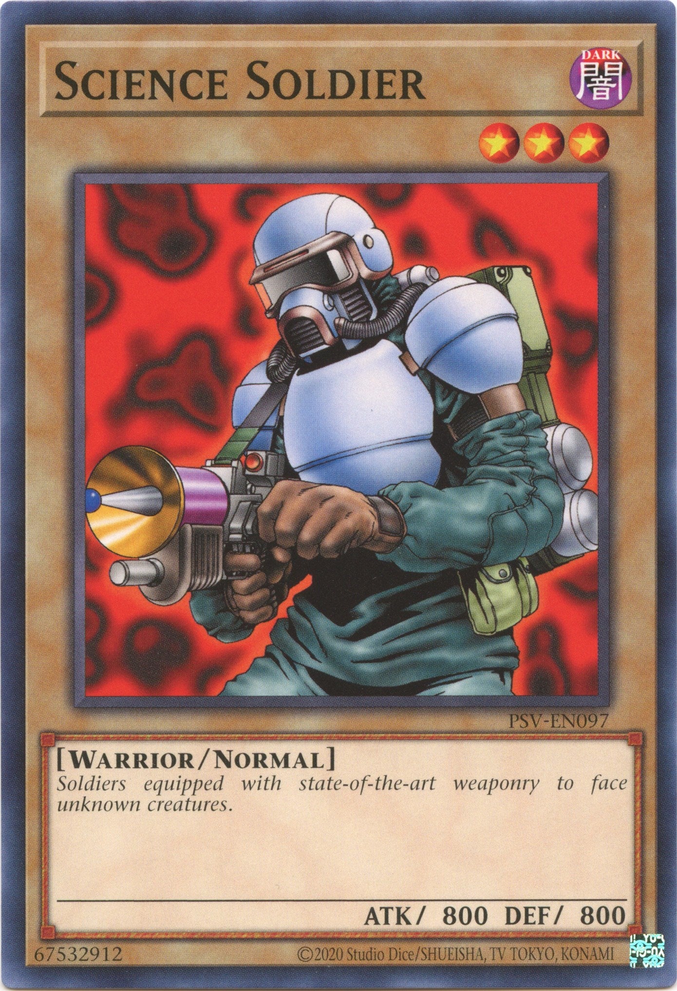 Science Soldier (25th Anniversary) [PSV-EN097] Common | Jomio and Rueliete's Cards and Comics