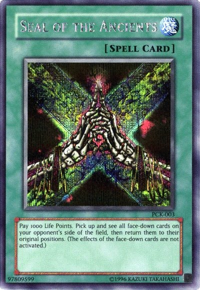 Seal of the Ancients (Power of Chaos: Kaiba the Revenge) [PCK-003] Secret Rare | Jomio and Rueliete's Cards and Comics
