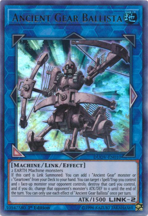 Ancient Gear Ballista [DUOV-EN010] Ultra Rare | Jomio and Rueliete's Cards and Comics