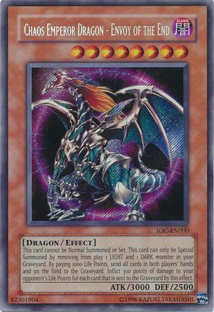 Chaos Emperor Dragon - Envoy of the End [IOC-EN000] Secret Rare | Jomio and Rueliete's Cards and Comics