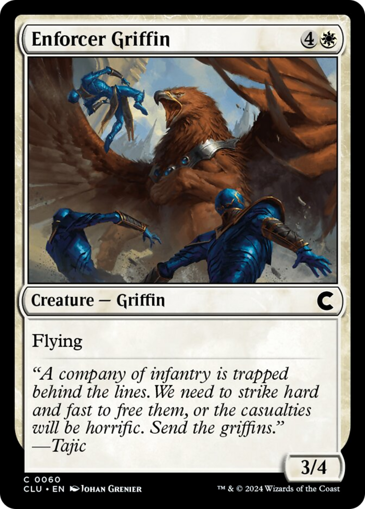 Enforcer Griffin [Ravnica: Clue Edition] | Jomio and Rueliete's Cards and Comics
