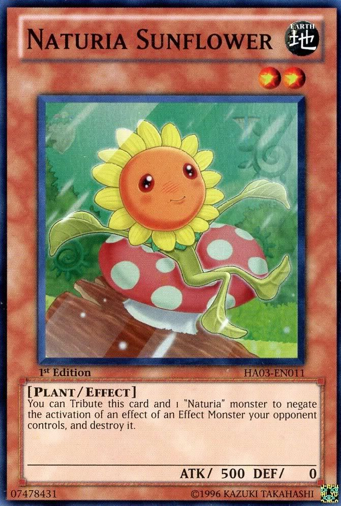 Naturia Sunflower [HA03-EN011] Super Rare | Jomio and Rueliete's Cards and Comics