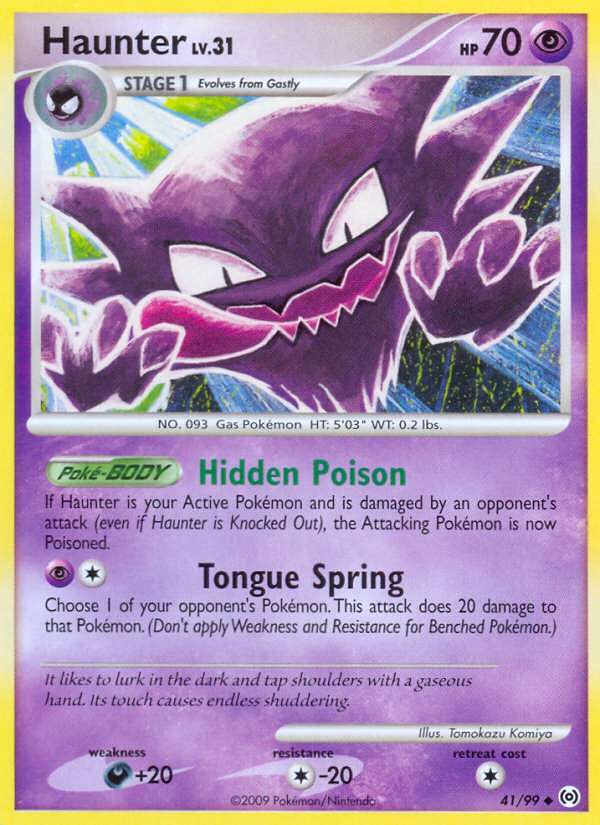 Haunter (41/99) [Platinum: Arceus] | Jomio and Rueliete's Cards and Comics