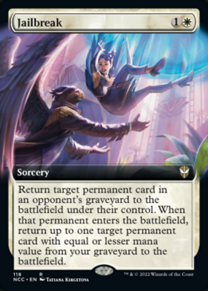 Jailbreak (Extended Art) [Streets of New Capenna Commander] | Jomio and Rueliete's Cards and Comics
