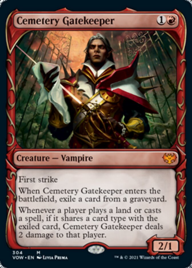 Cemetery Gatekeeper (Showcase Fang Frame) [Innistrad: Crimson Vow] | Jomio and Rueliete's Cards and Comics