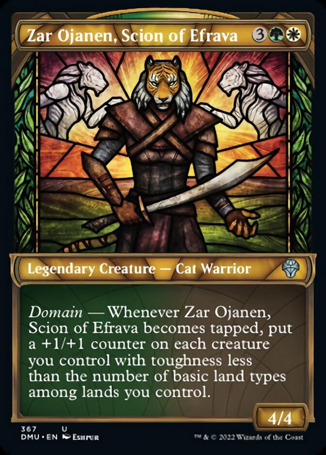 Zar Ojanen, Scion of Efrava (Showcase Textured) [Dominaria United] | Jomio and Rueliete's Cards and Comics