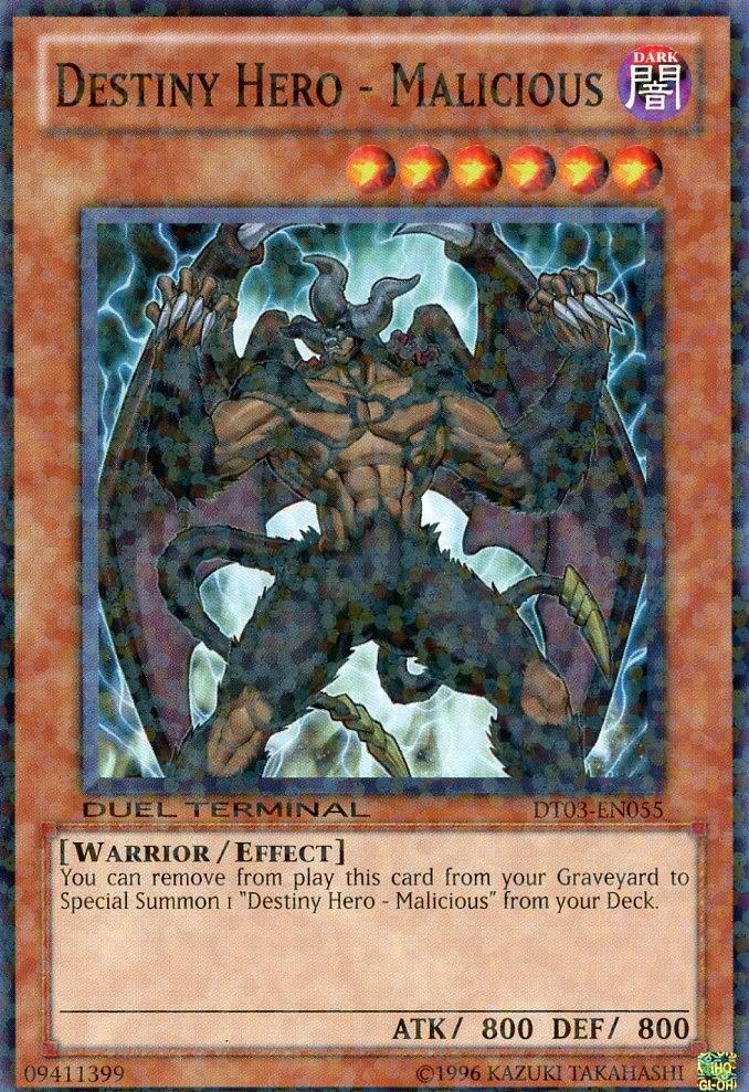Destiny HERO - Malicious [DT03-EN055] Common | Jomio and Rueliete's Cards and Comics