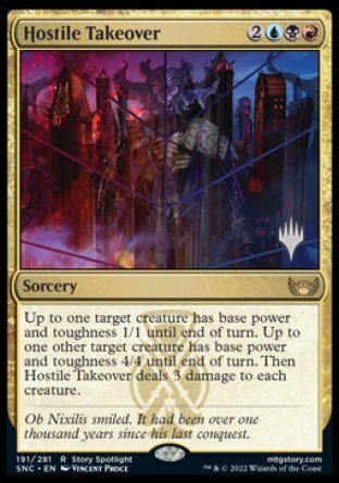 Hostile Takeover (Promo Pack) [Streets of New Capenna Promos] | Jomio and Rueliete's Cards and Comics