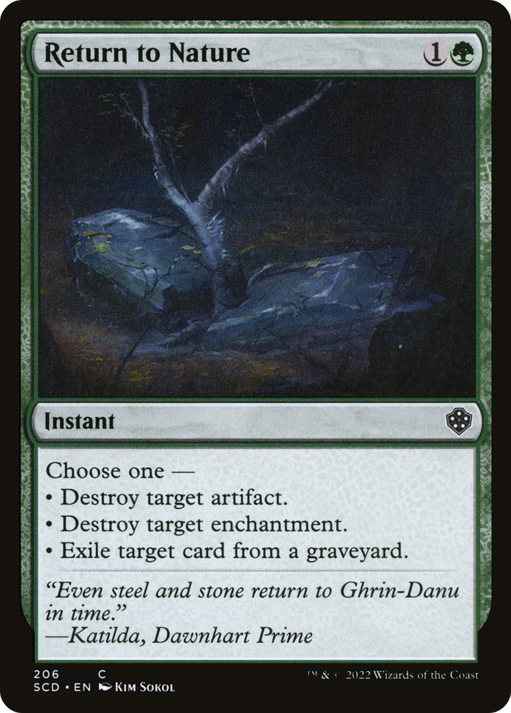 Return to Nature [Starter Commander Decks] | Jomio and Rueliete's Cards and Comics