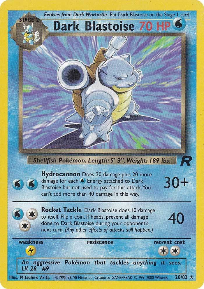 Dark Blastoise (20/82) [Team Rocket Unlimited] | Jomio and Rueliete's Cards and Comics
