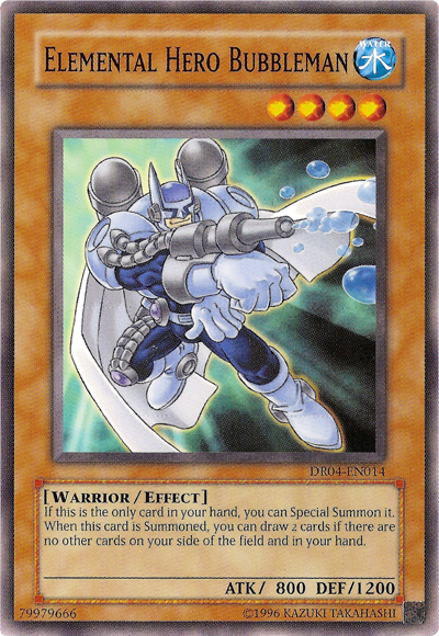 Elemental Hero Bubbleman [DR04-EN014] Common | Jomio and Rueliete's Cards and Comics