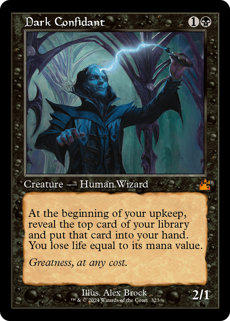 Dark Confidant (Retro Frame) [Ravnica Remastered] | Jomio and Rueliete's Cards and Comics