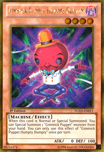 Gimmick Puppet Humpty Dumpty [PGLD-EN011] Gold Secret Rare | Jomio and Rueliete's Cards and Comics