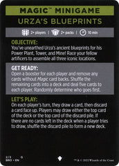 Urza's Blueprints (Magic Minigame) [The Brothers' War Minigame] | Jomio and Rueliete's Cards and Comics