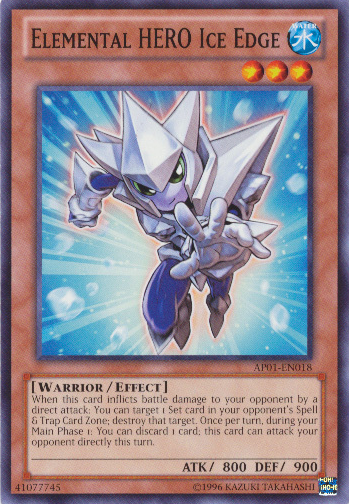 Elemental HERO Ice Edge [AP01-EN018] Common | Jomio and Rueliete's Cards and Comics