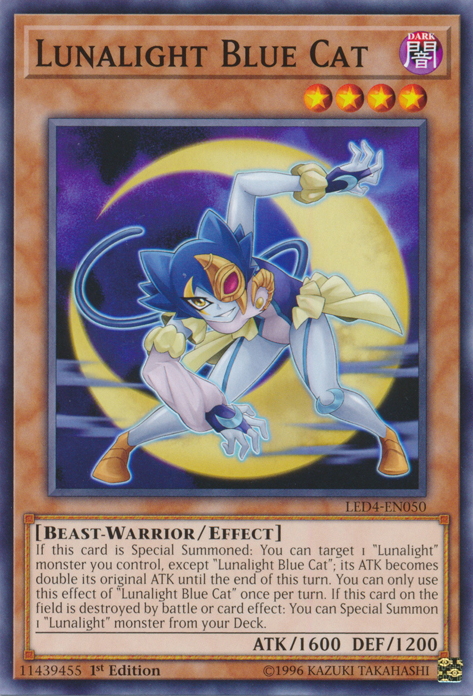 Lunalight Blue Cat [LED4-EN050] Common | Jomio and Rueliete's Cards and Comics