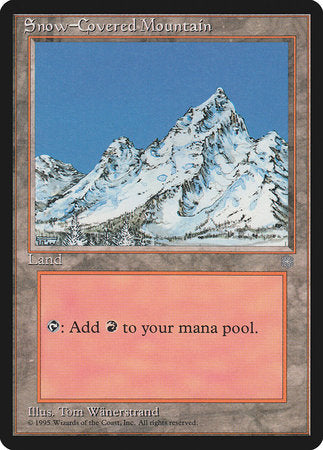 Snow-Covered Mountain [Ice Age] | Jomio and Rueliete's Cards and Comics