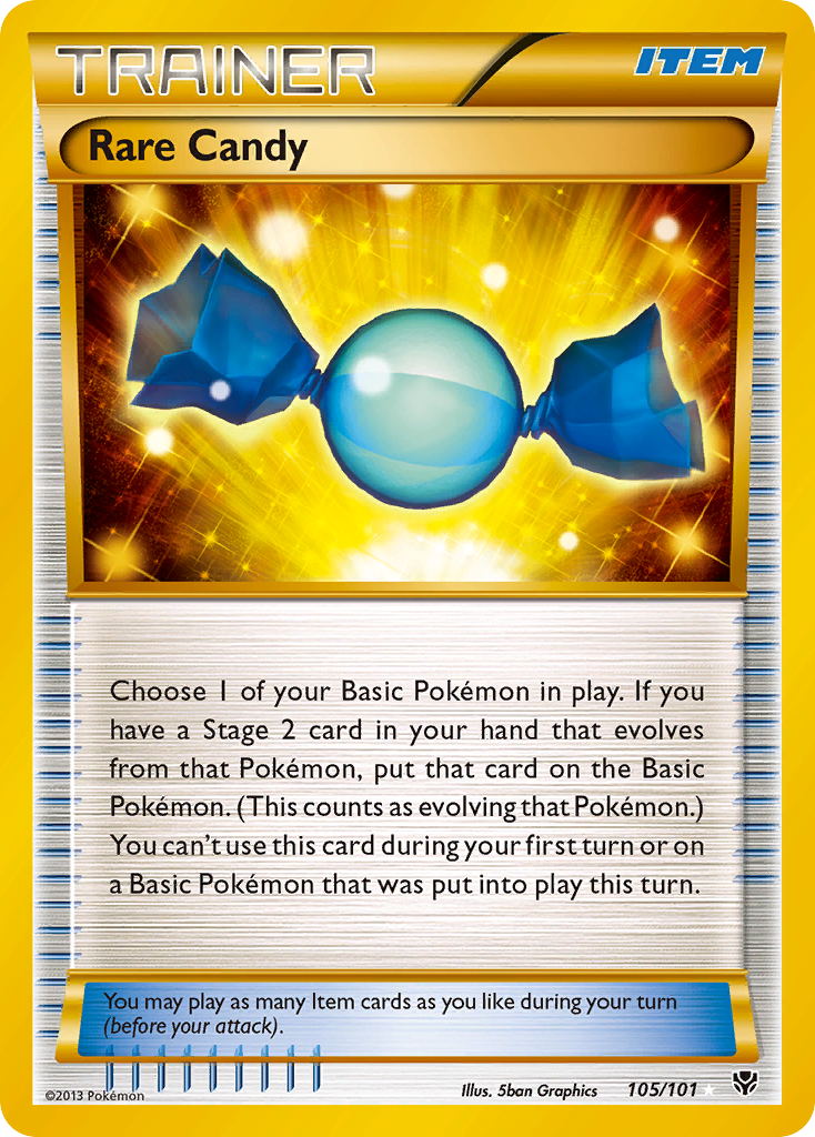 Rare Candy (105/101) [Black & White: Plasma Blast] | Jomio and Rueliete's Cards and Comics