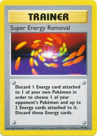 Super Energy Removal (79/102) [Base Set Shadowless Unlimited] | Jomio and Rueliete's Cards and Comics