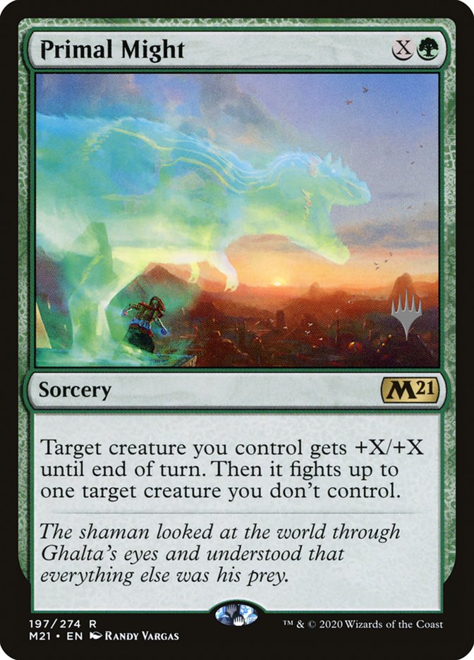 Primal Might (Promo Pack) [Core Set 2021 Promos] | Jomio and Rueliete's Cards and Comics