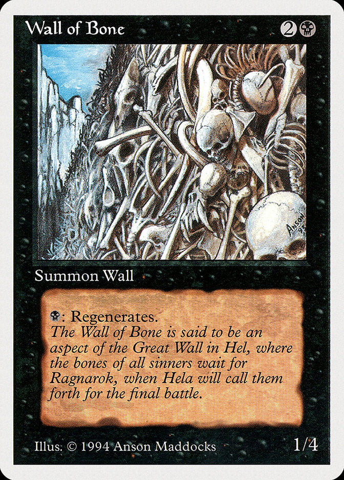 Wall of Bone [Summer Magic / Edgar] | Jomio and Rueliete's Cards and Comics