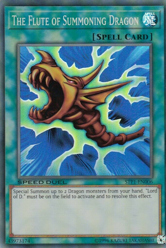 The Flute of Summoning Dragon [STP1-EN006] Super Rare | Jomio and Rueliete's Cards and Comics