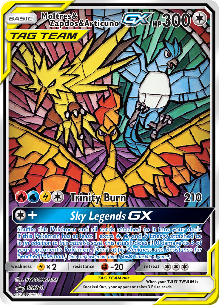 Moltres & Zapdos & Articuno GX (SM210) [Sun & Moon: Black Star Promos] | Jomio and Rueliete's Cards and Comics