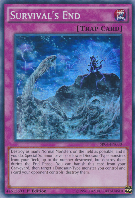 Survival's End [SR04-EN030] Super Rare | Jomio and Rueliete's Cards and Comics