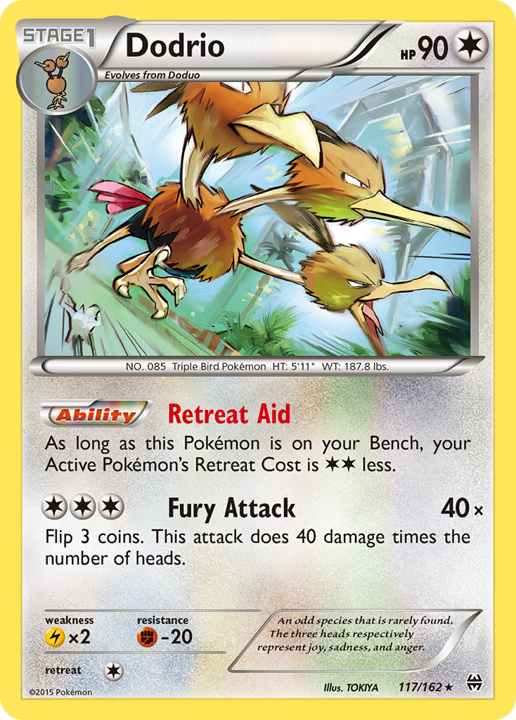 Dodrio (117/162) [XY: BREAKthrough] | Jomio and Rueliete's Cards and Comics