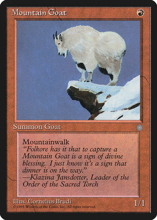 Mountain Goat [Ice Age] | Jomio and Rueliete's Cards and Comics