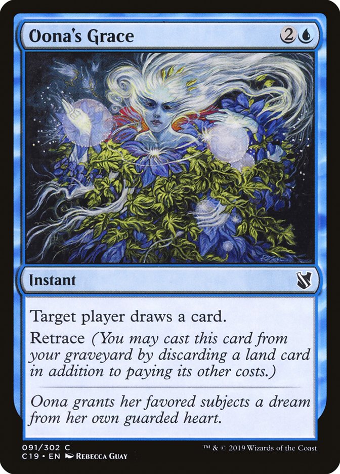 Oona's Grace [Commander 2019] | Jomio and Rueliete's Cards and Comics
