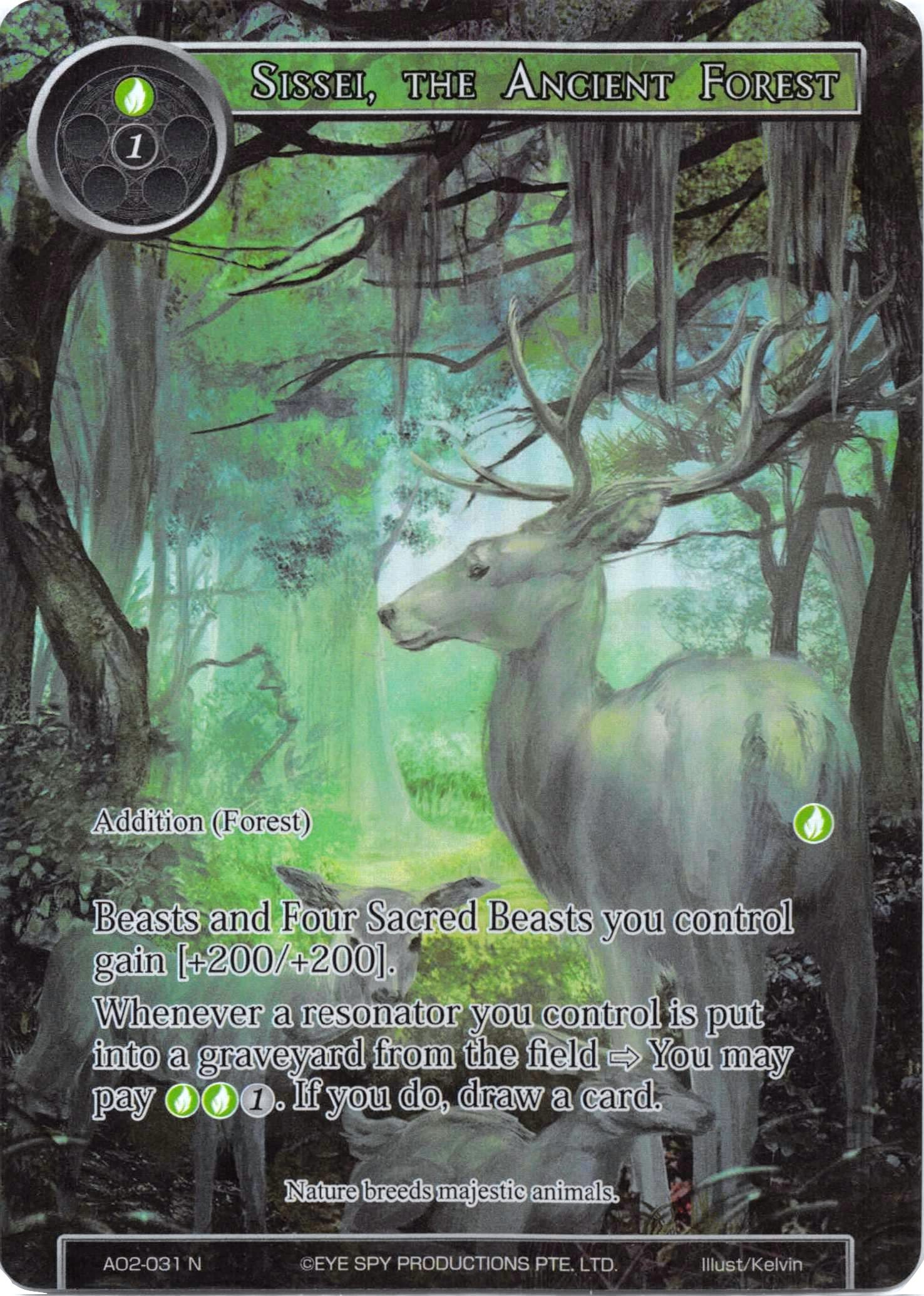 Sissei, the Ancient Forest (Full Art) (AO2-031) [Alice Origin II] | Jomio and Rueliete's Cards and Comics
