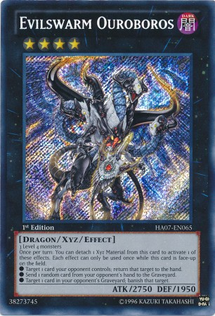 Evilswarm Ouroboros [HA07-EN065] Secret Rare | Jomio and Rueliete's Cards and Comics