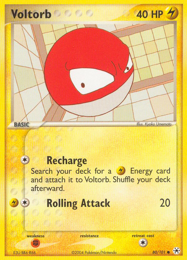 Voltorb (80/101) [EX: Hidden Legends] | Jomio and Rueliete's Cards and Comics