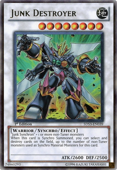 Junk Destroyer [5DS3-EN039] Ultra Rare | Jomio and Rueliete's Cards and Comics
