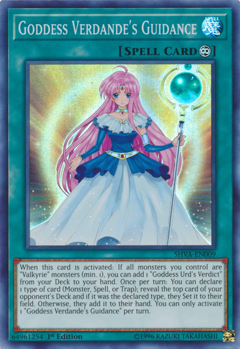Goddess Verdande's Guidance [SHVA-EN009] Super Rare | Jomio and Rueliete's Cards and Comics