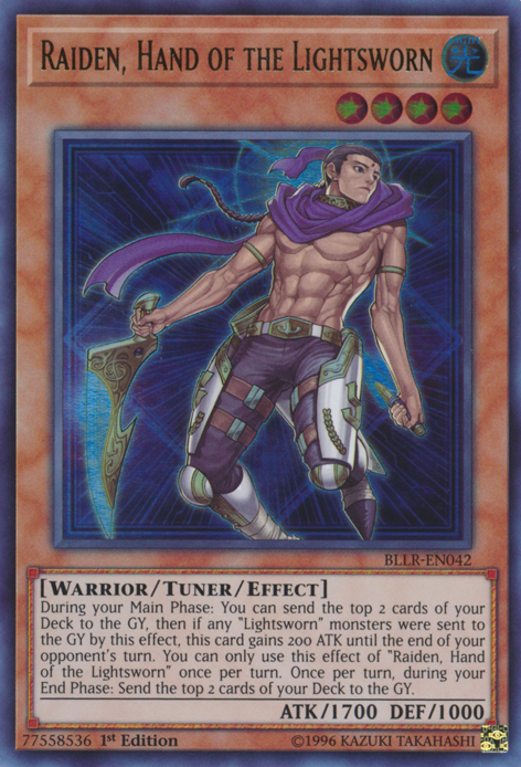 Raiden, Hand of the Lightsworn [BLLR-EN042] Ultra Rare | Jomio and Rueliete's Cards and Comics