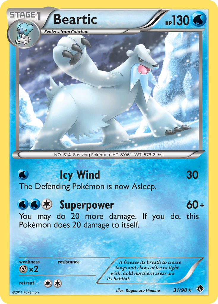Beartic (31/98) [Black & White: Emerging Powers] | Jomio and Rueliete's Cards and Comics