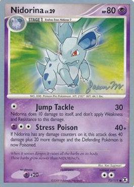 Nidorina LV.29 (73/111) (Queengar - Jason Martinez) [World Championships 2009] | Jomio and Rueliete's Cards and Comics