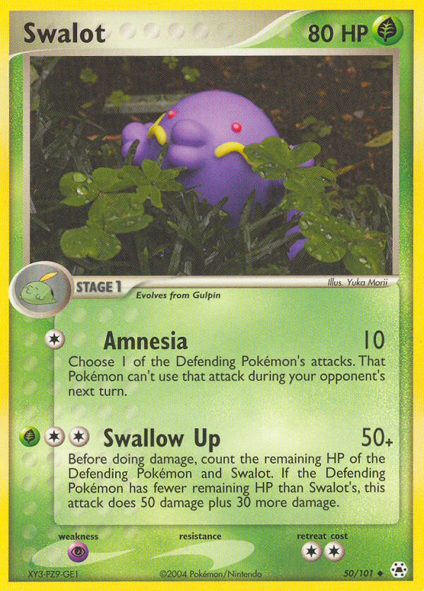 Swalot (50/101) [EX: Hidden Legends] | Jomio and Rueliete's Cards and Comics