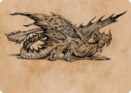 Ancient Brass Dragon Art Card (49) [Commander Legends: Battle for Baldur's Gate Art Series] | Jomio and Rueliete's Cards and Comics