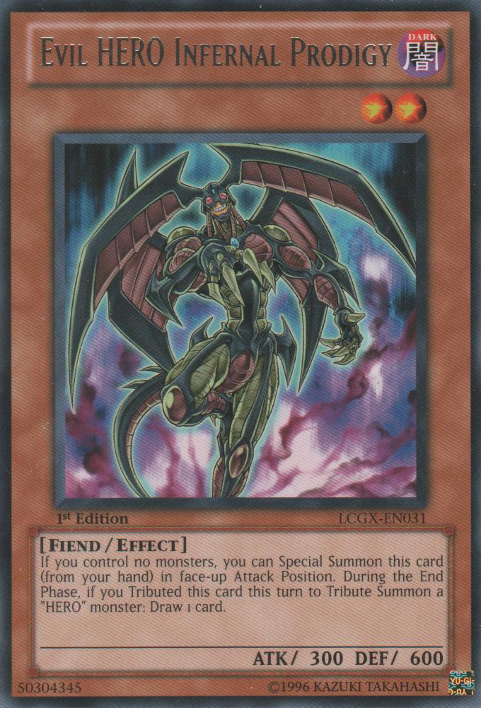 Evil HERO Infernal Prodigy [LCGX-EN031] Rare | Jomio and Rueliete's Cards and Comics