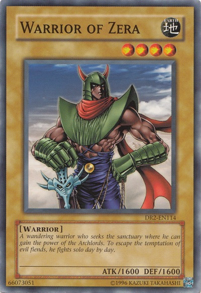 Warrior of Zera [DR2-EN114] Common | Jomio and Rueliete's Cards and Comics