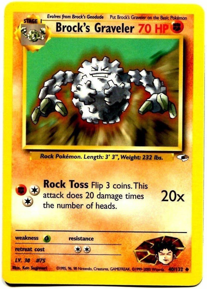 Brock's Graveler (40/132) [Gym Heroes Unlimited] | Jomio and Rueliete's Cards and Comics
