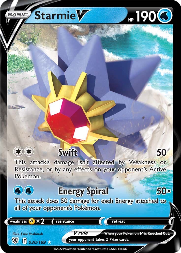 Starmie V (030/189) [Sword & Shield: Astral Radiance] | Jomio and Rueliete's Cards and Comics