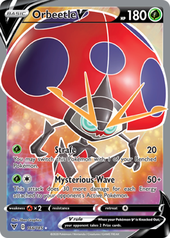 Orbeetle V (166/185) [Sword & Shield: Vivid Voltage] | Jomio and Rueliete's Cards and Comics