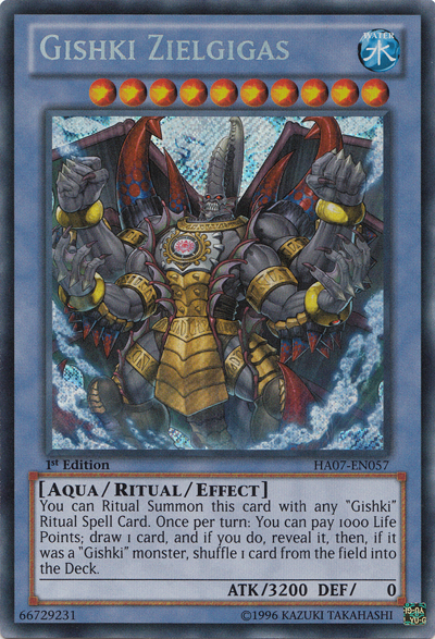 Gishki Zielgigas [HA07-EN057] Secret Rare | Jomio and Rueliete's Cards and Comics