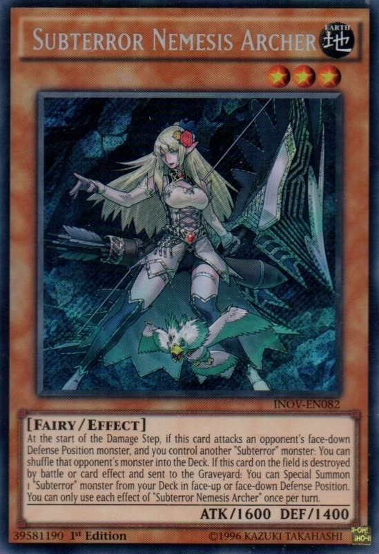 Subterror Nemesis Archer [INOV-EN082] Secret Rare | Jomio and Rueliete's Cards and Comics